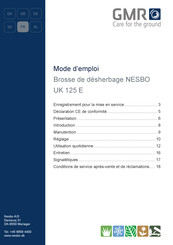 GMR NESBO UK 125 E Mode D'emploi