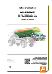 Amazone ZG-TS 10001 Profis Notice D'utilisation