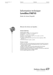 Endress+Hauser Levelflex FMP56 Information Technique