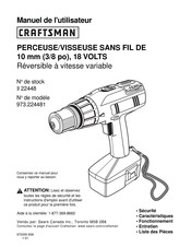 Craftsman 22448 Manuel De L'utilisateur
