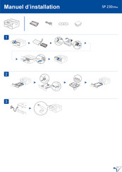 Ricoh SP 230 DNw Manuel D'installation