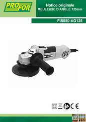 PROFOR FIS850-AG125 Notice Originale