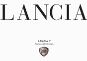 Lancia Y 2019 Notice D'entretien