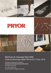 Pryor 4000 Serie Guide De Démarrage Rapide