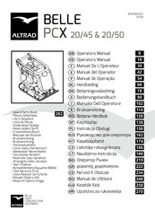 Altrad BELLE PCX 20/45 Manuel De L'opérateur