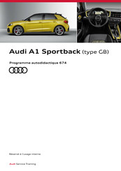 Audi A1 Sportback 2018 Mode D'emploi