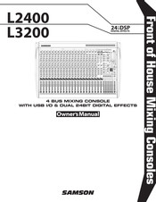 Samson L3200 Mode D'emploi