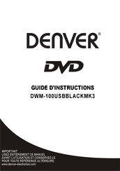 Denver DWM-100USBBLACKMK3 Guide D'instructions