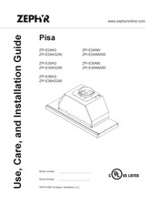 Zephyr Pisa ZPI-E36AG Guide D'utilisation, D'entretien Et D'installation