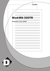 Diamond MS-320TR Utilisation Et Entretien