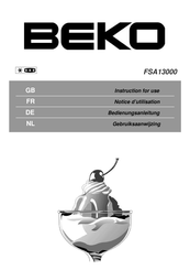 Beko FSA13000 Notice D'utilisation