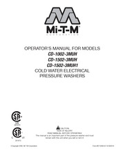 Mi-T-M CD-1502-3MUH Manuel De L'opérateur