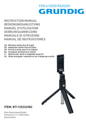 Grundig 871125224982 Manuel D'utilisation