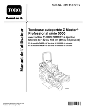 Toro Z Master Professional 5000 Série Guide De L'utilisateur