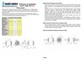 MODEL MOTORS AXI2220/12 Mode D'emploi