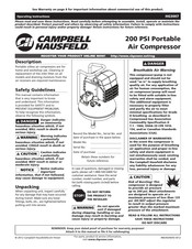 Campbell Hausfeld HG3007 Mode D'emploi