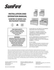 Sunfire SX Serie Manuel D'installation Et D'utilisation