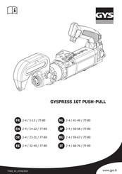 GYS PRESS 10T PUSH-PULL Mode D'emploi