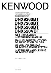Kenwood DNX9260BT Manuel D'instructions