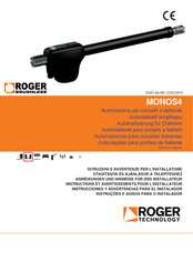 Roger MONOS4 Instructions Et Avertissements Pour L'installateur