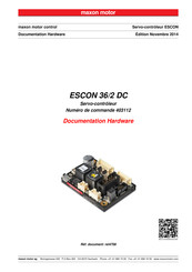 Maxon Motor ESCON 36/2 DC Mode D'emploi