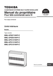 Toshiba MML-UP0091NHP-E Manuel Du Propriétaire