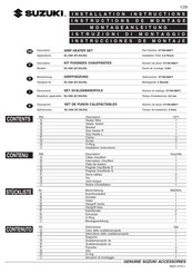 Suzuki DL1000 Instructions De Montage