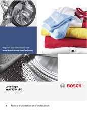 Bosch WAY32541FG Notice D'utilisation Et D'installation