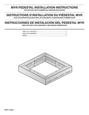 Maytag MYR20 Instructions D'installation