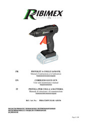 Ribimex PRBAT20/PCOLSB Manuel D'instructions Et D'utilisation