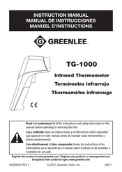Greenlee TG-1000 Manuel D'instructions