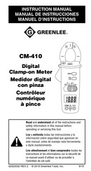 Greenlee CM-410 Manuel D'instructions