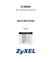 Zyxel G-3000H Guide De Démarrage Rapide