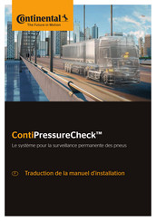 Continental ContiPressureCheck Manuel D'installation