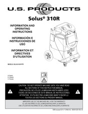 U.S. Products SOLUS-310R-PFR Directives D'utilisation