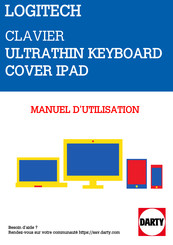 Logitech Ultrathin Keyboard Cover Manuel D'utilisation