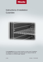 Miele HR 1954-3 DF Instructions D'installation
