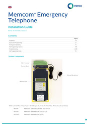 Memco 453 011 Guide D'installation