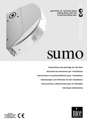 Nice Sumo 2000 Instructions Et Recommandations Pour L'installateur