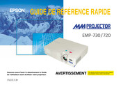 Epson EMP-720 Guide De Référence Rapide