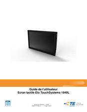 Tyco Electronics TE Connectivity Elo 1940L Guide De L'utilisateur