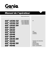 Terex Genie GS-1932 Manuel De L'opérateur