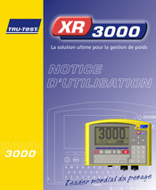 Tru-Test XR3000 Notice D'utilisation