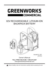 GreenWorks Commercial GL 900 Manuel Du Propriétaire