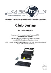 Laserworld Club CS-500RGB KeyTEX Mode D'emploi