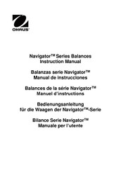 OHAUS Navigator NV221 Manuel D'instructions