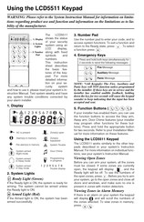 DSC LCD5511 Manuel D'instructions