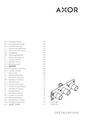 Axor 800 4544218 Serie Mode D'emploi / Instructions De Montage