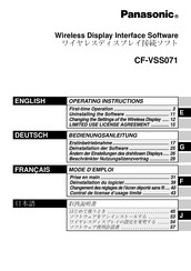 Panasonic CF-VSS071 Mode D'emploi