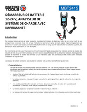 Matco Tools MBT2415 Mode D'emploi